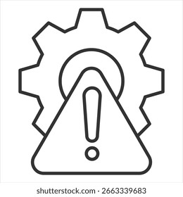 Ilustração do vetor do ícone de estrutura de tópicos com defeito