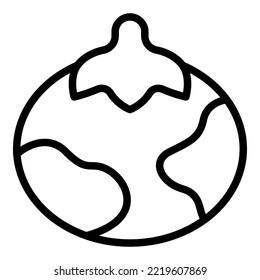 Defective ball icon outline vector. Control product. Safety electronic