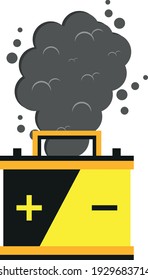 Defective battery. Battery problems. Car battery.