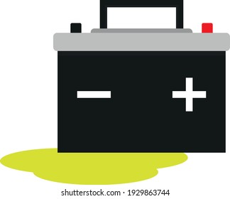 Defective battery. Battery problems. Car battery.