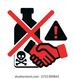 Icono plano de alerta de Producto defectuoso