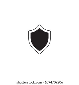 Defend shield symbol vector icon