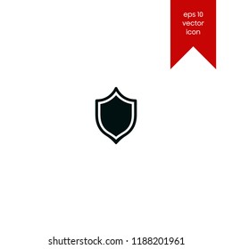 Defend shield symbol vector icon