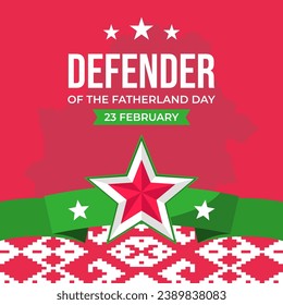 Defender of the Fatherland Day. The Day of Belarus illustration vector background. Vector eps 10