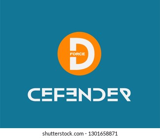 Defender force design vector company logo