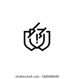 Defender Shield Icon, Computer and Security Hacking