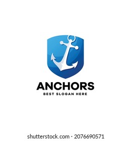 Defense Anchor For Navy Logo Design
