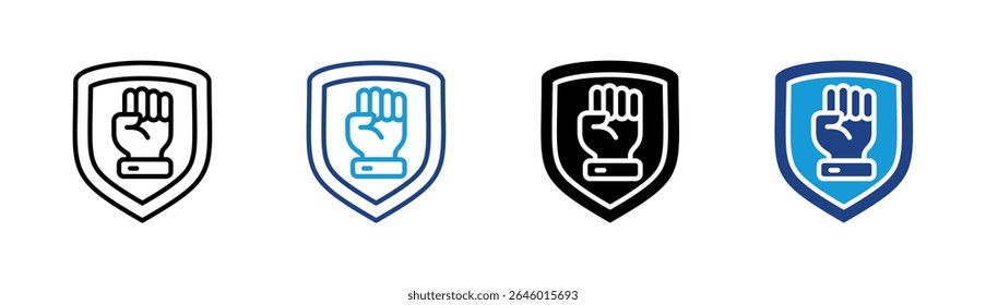 Defense Badge Icon Element For Design