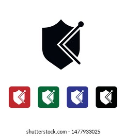 Defense, firewall, protection, security, icon. Element of security for mobile concept and web apps illustration. Thin flat icon for website design and development, app. Vector icon