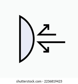 Defense Icon. Barrier, Shield. Attack Breaking Symbol.
