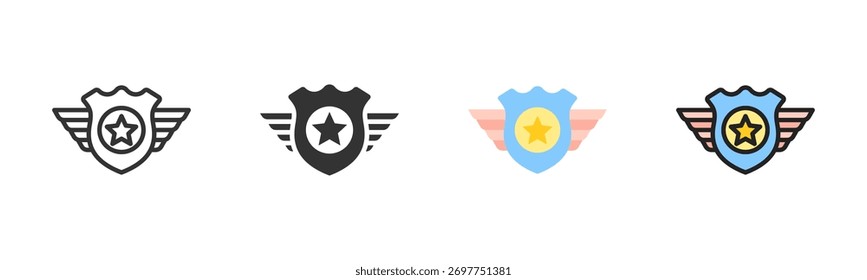 Pacote De Ícones De Defesa Em Vários Estilos