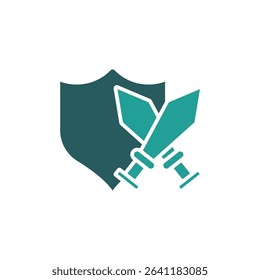 defense icon. vector.Editable stroke.linear style sign for use web design,logo.Symbol illustration.