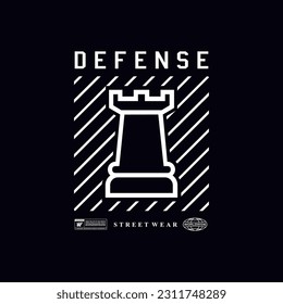 defense illustration vector streetwear design
