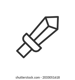 Defense line icon. Web symbol for web and apps. Sign design in outline style. Defense stroke object.