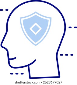 Defense Line vector Icon Design