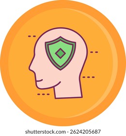 Defense Line vector Icon Design