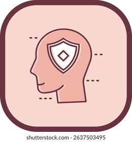 Defense Line vector Icon Design