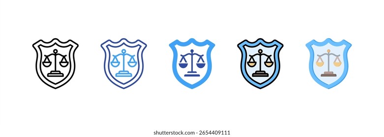 Conjunto de Ícones de Vários Estilos do Defense