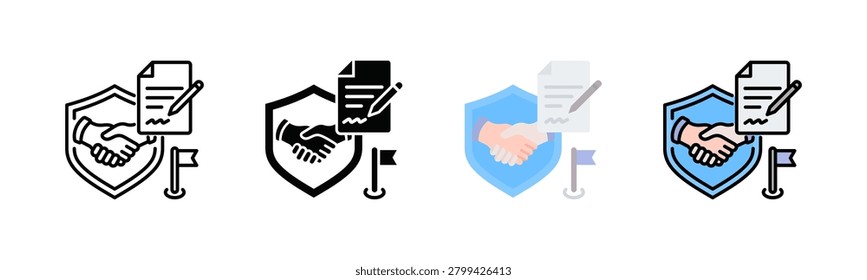 Defense Pact Icon Pack In Multiple Styles