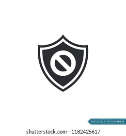 defense shield pictogram icon logo template