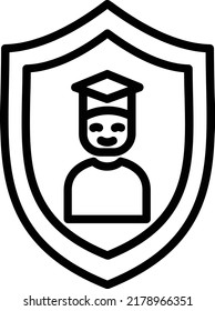 Defense Vector Line Icon Design