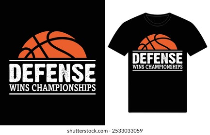 Defense wins championships basketball t shirt 