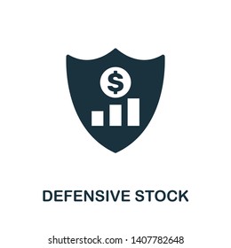 Defensive Stock icon. Creative element design from stock market icons collection. Pixel perfect Defensive Stock icon for web design, apps, software, print usage