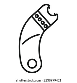 Defensive taser icon outline vector. Gun stun. Polize tazer