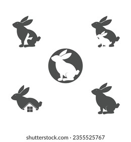 deferent types rabbit commercial logos  