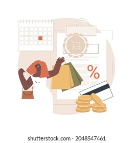 Deferment Of Payment Abstract Concept Vector Illustration. Net Payment Terms, Buy Now Pay Later, Student Loan Dept, Financial Hardship, Qualify For Deferment, Credit Score Range Abstract Metaphor.