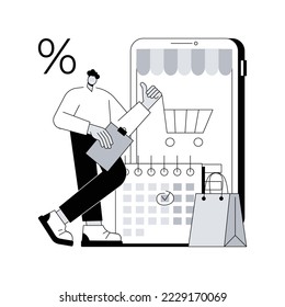 Deferment of payment abstract concept vector illustration. Net payment terms, buy now pay later, student loan dept, financial hardship, qualify for deferment, credit score range abstract metaphor.