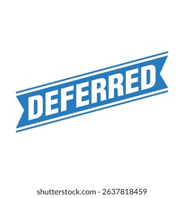 Deferred Letter Rubber Stamp Template Design