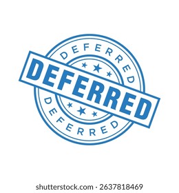Deferred Letter Rubber Stamp Template Design