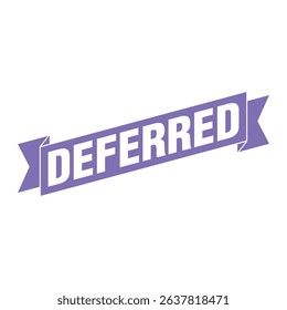 Deferred Letter Rubber Stamp Template Design