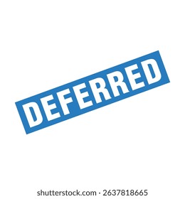 Deferred Letter Rubber Stamp Template Design