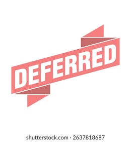 Deferred Letter Rubber Stamp Template Design
