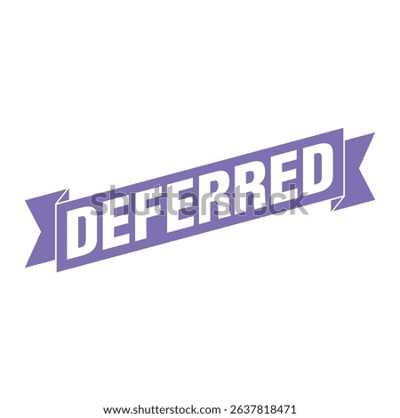 Deferred Letter Rubber Stamp Template Design