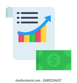 Deferred Revenue Icon Flat Vector Illustration