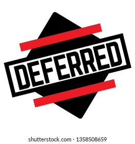 DEFERRED stamp on white