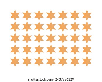 Iconos de estrellas de color differente conjunto vector.
