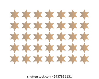 Deffarent colour star icons set vector.