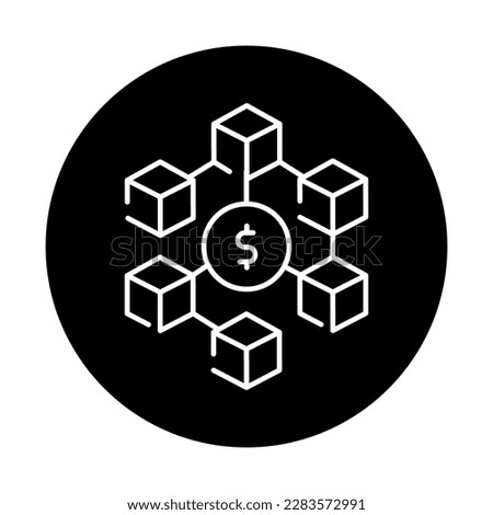 DeFi sign сolor line icon. Initial public offering. Pictogram for web page.