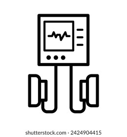 Defibrillator free medical icon vector design illustration