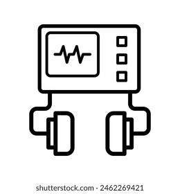 Defibrillator free medical icon vector 