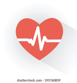 defibrillator icon. Pulse measurement