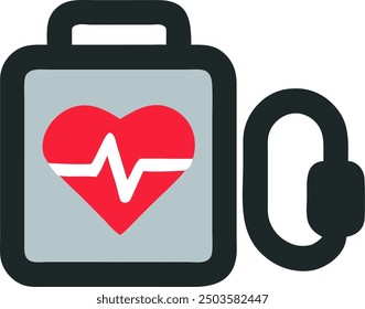 The Defibrillator icon represents a crucial medical device used to restore normal heart rhythm in cases of cardiac arrest.