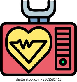 The Defibrillator icon represents a crucial medical device used to restore normal heart rhythm in cases of cardiac arrest.