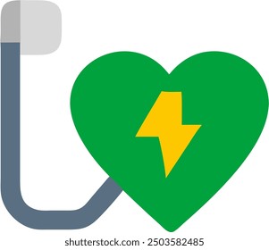 The Defibrillator icon represents a crucial medical device used to restore normal heart rhythm in cases of cardiac arrest.