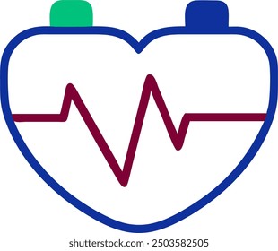 The Defibrillator icon represents a crucial medical device used to restore normal heart rhythm in cases of cardiac arrest.