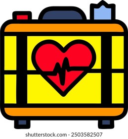 The Defibrillator icon represents a crucial medical device used to restore normal heart rhythm in cases of cardiac arrest.